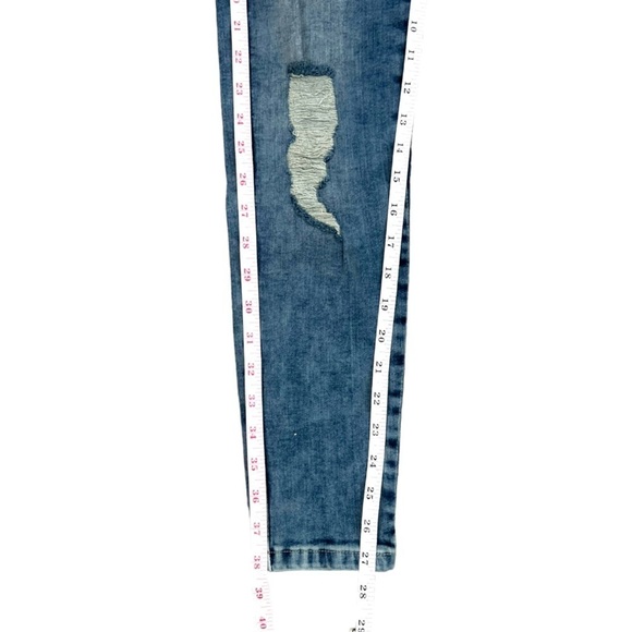 SikSilk Distressed Skinny Denim Midwash Jeans NWT - Size Small - Picture 9 of 10